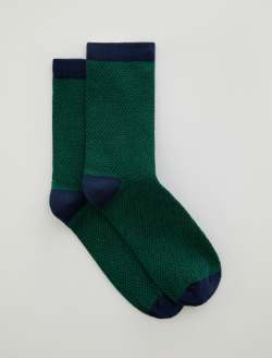 green emerald velvet dress Solid Color Crew Cotton Dress Socks