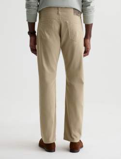 Protégé Linen Pant Dune Khaki Classic Straight MENS BOTTOMS Photo 8