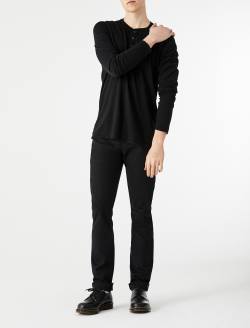 Dylan Selvage Super Black Tailored Slim Denim MENS BOTTOMS Photo 1