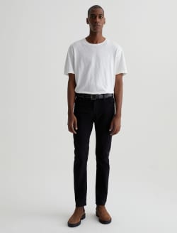 Dylan SUD Super Black Sueded Tailored Slim MENS BOTTOMS Photo 1
