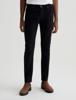 Dylan SUD Super Black Sueded Tailored Slim MENS BOTTOMS Photo 2