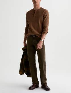 Graduate Pant Sulfur Dirty Olive Sueded Sateen Tailored Leg MENS BOTTOMS Photo 2