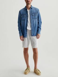 Wanderer Short Silver Fog Slim Trouser Short MENS BOTTOMS Photo 2