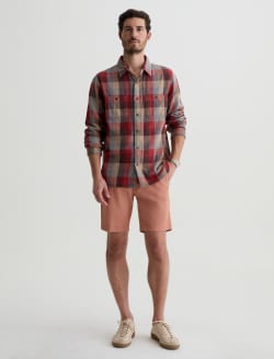 Wanderer Short Sulfur Faded Salmon Slim Trouser Silhouette MENS BOTTOMS Photo 2