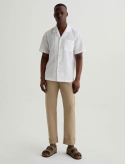 Tellis Selvage Cafe Con Leche Modern Slim MENS BOTTOMS Photo 2