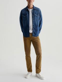 Tellis Corduroy 10 Years Sulfur Vintage Coin AG-ed™ Corduroy Modern Slim MENS BOTTOMS Photo 1