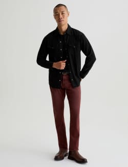 Tellis 7 Years Sulfur Cranberry Modern Slim MENS BOTTOMS Photo 2
