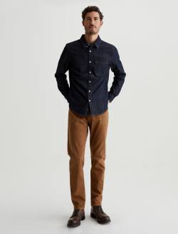 Tellis 7 Years Sulfur Roasted Acorn Modern Slim AG Cloud Soft Denim™ MENS BOTTOMS Photo 2