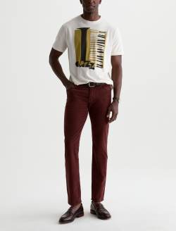 Tellis Corduroy Pant Sulfur Jazz Berry Modern Slim MENS BOTTOMS Photo 2