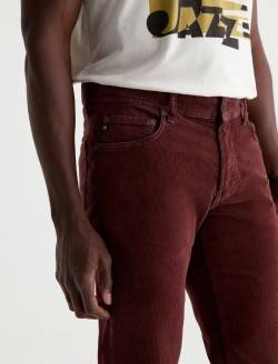 Tellis Corduroy Pant Sulfur Jazz Berry Modern Slim MENS BOTTOMS Photo 4