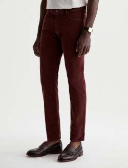 Tellis Corduroy Pant Sulfur Jazz Berry Modern Slim MENS BOTTOMS Photo 6