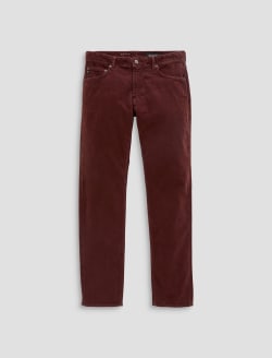 Tellis Corduroy Pant Sulfur Jazz Berry Modern Slim MENS BOTTOMS Photo 1