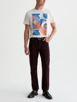 Tellis Corduroy Pant Wood Brown Modern Slim MENS BOTTOMS Photo 2