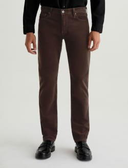 Tellis Corduroy Raw Umber Modern Slim MENS BOTTOMS Photo 3
