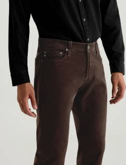 Tellis Corduroy Raw Umber Modern Slim MENS BOTTOMS Photo 4