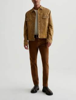 Tellis Corduroy Sulfur Roasted Acorn Corduroy Modern Slim MENS BOTTOMS Photo 1