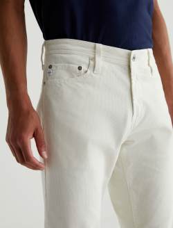Tellis Corduroy White Cream Corduroy Modern Slim MENS BOTTOMS Photo 3