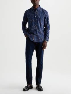 Tellis Jean Blue Noise Modern Slim MENS BOTTOMS Photo 2