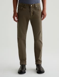 Tellis Selvage Sulfur Dried Cedar Modern Slim MENS BOTTOMS Photo 2
