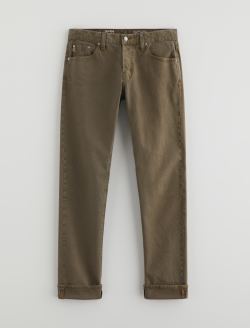 Tellis Selvage Jean Sulfur Dried Cedar Modern Slim MENS BOTTOMS Photo 1