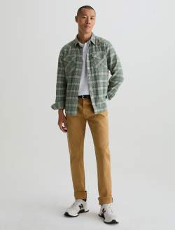 Tellis Selvage Sulfur Golden Hickory Modern Slim MENS BOTTOMS Photo 2