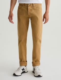 Tellis Selvage Sulfur Golden Hickory Modern Slim MENS BOTTOMS Photo 3