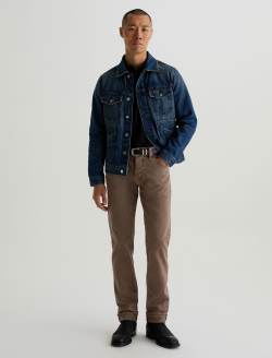 Tellis Selvage Sulfur Taupe Grey Modern Slim MENS BOTTOMS Photo 2