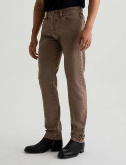 Tellis Selvage Jean Sulfur Taupe Grey Modern Slim MENS BOTTOMS Photo 5