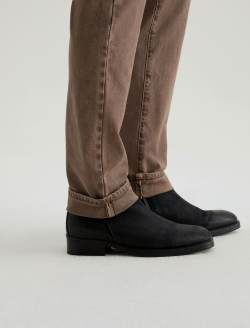 Tellis Selvage Sulfur Taupe Grey Modern Slim MENS BOTTOMS Photo 5