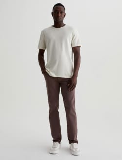 Tellis SUD Berry Brown Sueded Modern Slim MENS BOTTOMS Photo 1