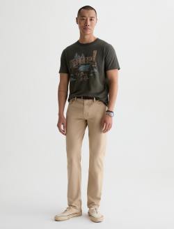 Tellis SUD Pant Dune Khaki Sueded Sateen Modern Slim MENS BOTTOMS Photo 2