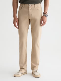 Tellis SUD Pant Dune Khaki Sueded Sateen Modern Slim MENS BOTTOMS Photo 3