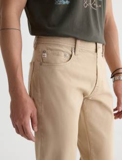 Tellis SUD Pant Dune Khaki Sueded Sateen Modern Slim MENS BOTTOMS Photo 4
