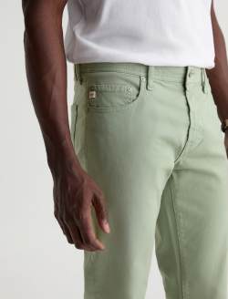 Tellis SUD Pant Faded Moss Sueded Sateen Modern Slim MENS BOTTOMS Photo 4