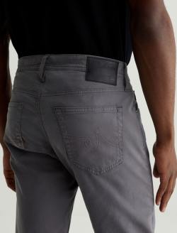 Tellis SUD Folkestone Grey Sueded Modern Slim MENS BOTTOMS Photo 6