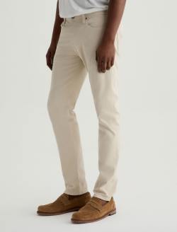 Tellis SUD Natural Ivory Sueded Modern Slim MENS BOTTOMS Photo 5