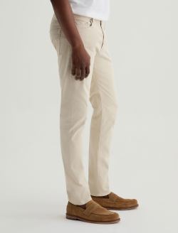 Tellis SUD Natural Ivory Sueded Modern Slim MENS BOTTOMS Photo 6