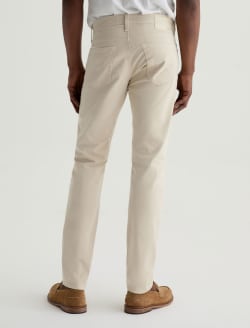 Tellis SUD Natural Ivory Sueded Modern Slim MENS BOTTOMS Photo 8
