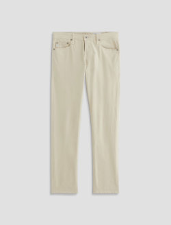 Tellis SUD Natural Ivory Sueded Modern Slim MENS BOTTOMS Photo 1
