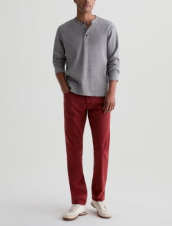 Tellis SUD Pant Sulfur Adobe Clay Sueded Sateen Modern Slim MENS BOTTOMS Photo 2