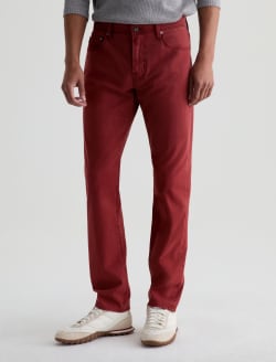 Tellis SUD Pant Sulfur Adobe Clay Sueded Sateen Modern Slim MENS BOTTOMS Photo 6