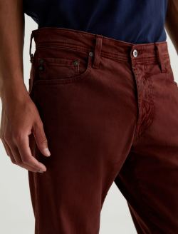 Tellis SUD Sulfur Amore Vino Sueded Modern Slim MENS BOTTOMS Photo 3