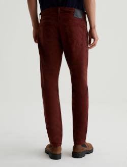 Tellis SUD Sulfur Amore Vino Sueded Modern Slim MENS BOTTOMS Photo 7