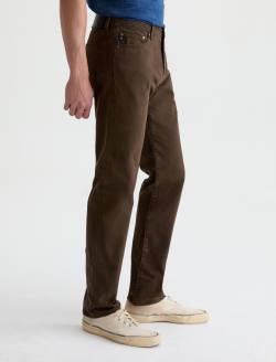 Tellis Pant Sulfur Burnt Umber Sueded Sateen Modern Slim MENS BOTTOMS Photo 5