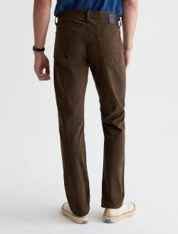 Tellis Pant Sulfur Burnt Umber Sueded Sateen Modern Slim MENS BOTTOMS Photo 8