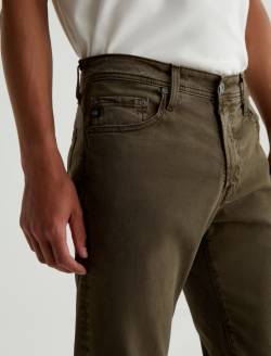 Tellis SUD Sulfur Dried Cedar Sueded Modern Slim MENS BOTTOMS Photo 3
