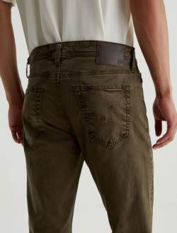 Tellis SUD Sulfur Dried Cedar Sueded Modern Slim MENS BOTTOMS Photo 6