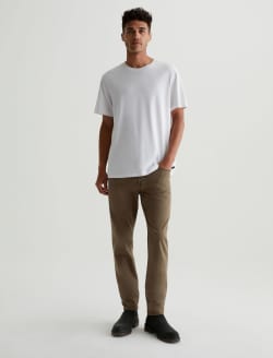 Tellis SUD Sulfur Faded Ashwood Sueded Modern Slim MENS BOTTOMS Photo 2
