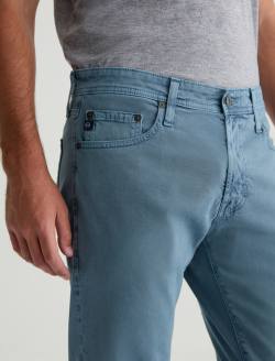 Tellis SUD Sulfur Hazy Lake Sueded Modern Slim MENS BOTTOMS Photo 3