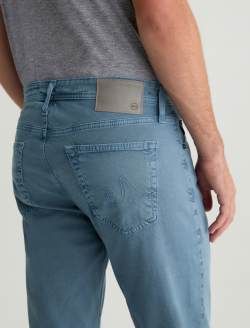 Tellis SUD Sulfur Hazy Lake Sueded Modern Slim MENS BOTTOMS Photo 6